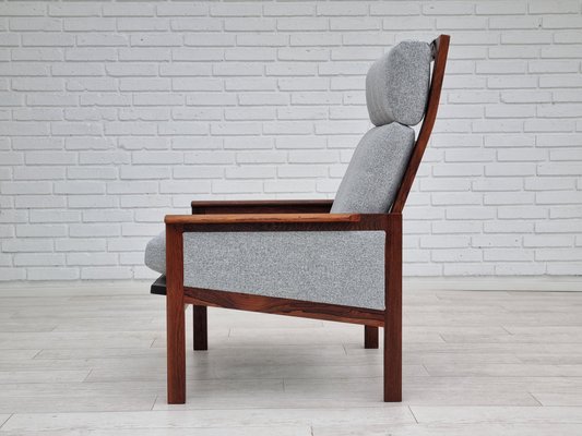 Danish Exotic Wood Model Capella Armchair by Illum Wikkelsø for Niels Eilersen, 1970s-TMW-1282942