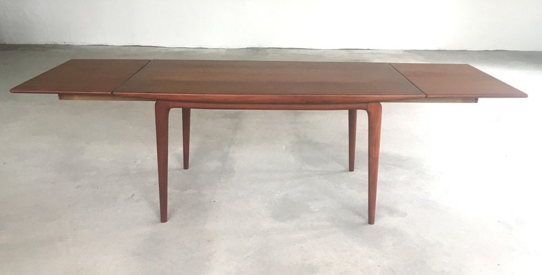 Danish Expandable Teak Dining Table by Alfred Christensen for Slagelse Mobler, 1950s-VVO-1974182