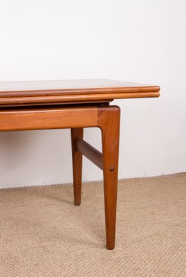 Danish Extendable Transformable Teak Dining Table, 1960s-EMB-1806338