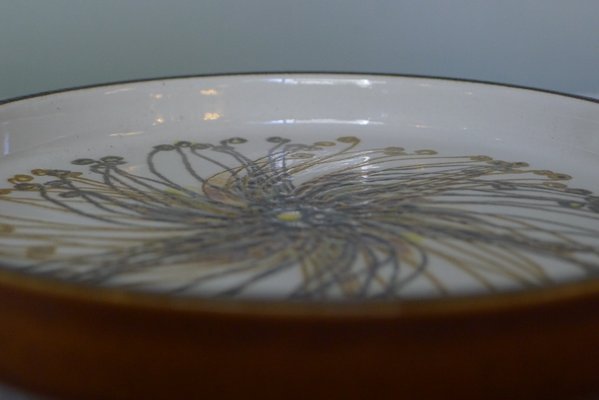 Danish Faience Ceramic Round Baca Bowl by Ellen Malmer for Royal Copenhagen, 1960s-VRE-767031