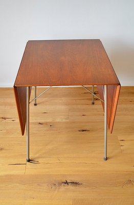 Danish Foldable Model 3601 Teak Dining Table by Arne Jacobsen for Fritz Hansen, 1950s-OV-1799142