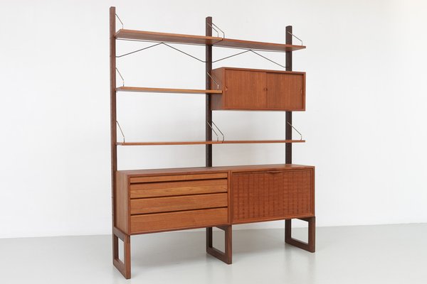 Danish Freestanding Teak Wall Unit by Poul Cadovius for Cado, 1960s.-WIX-2029053