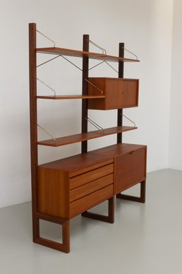 Danish Freestanding Teak Wall Unit by Poul Cadovius for Cado, 1960s.-WIX-2029053