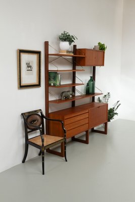 Danish Freestanding Teak Wall Unit by Poul Cadovius for Cado, 1960s.-WIX-2029053