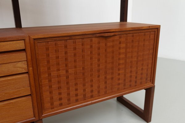 Danish Freestanding Teak Wall Unit by Poul Cadovius for Cado, 1960s.-WIX-2029053