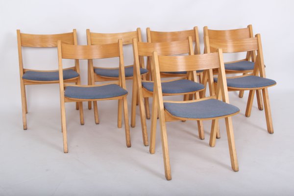 Danish GE72 Dining Chairs by Hans J. Wegner for Getama, 1970s, Set of 8-DQ-869012