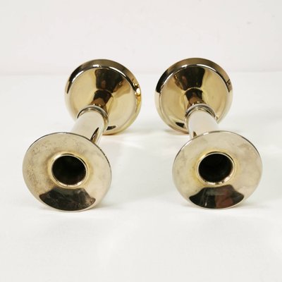 Danish Gilded Candlesticks, 1960s, Set of 2-ZTG-1216098