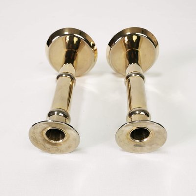 Danish Gilded Candlesticks, 1960s, Set of 2-ZTG-1216098