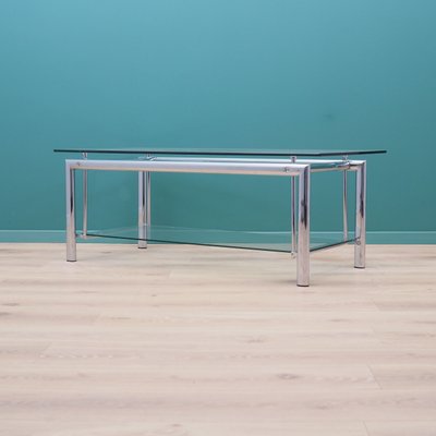 Danish Glass Coffee Table, 1970s-VND-2018234