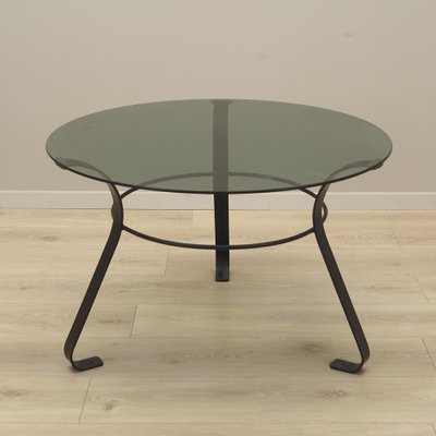 Danish Glass Coffee Table, 1970s-VND-1789853