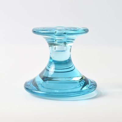 Danish Glass Lagoon Candleholder by Per Lutken for Holmegaard, 1960s-IXK-1814707