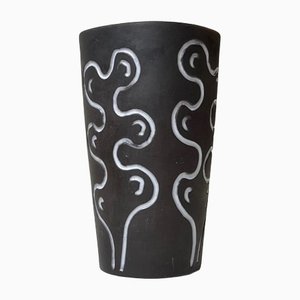 Danish Glazed Ceramic Vase by Helge Østerberg, 1960s-LCR-1378369