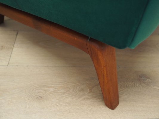 Danish Green Solid Wood Armchair, 1970s-VND-1285434