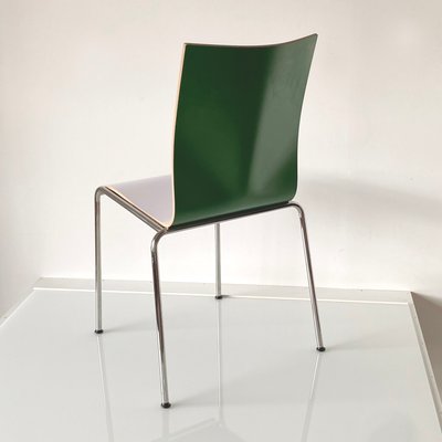 Danish Green & White Side Chair by Erik Magnussen for Engelbrechts, 1990s-HWV-941202