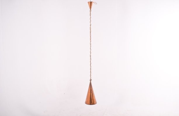 Danish Hand-Hammered Copper Pendant Lamp by E.S Horn Aalestrup, 1950s-XWB-861754