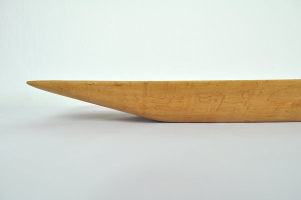 Danish Handcrafted Birch Dish, 1960s-HPQ-1417361