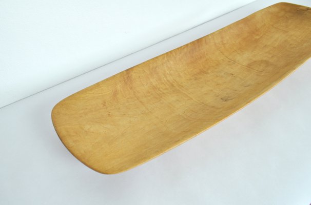 Danish Handcrafted Birch Dish, 1960s-HPQ-1417361