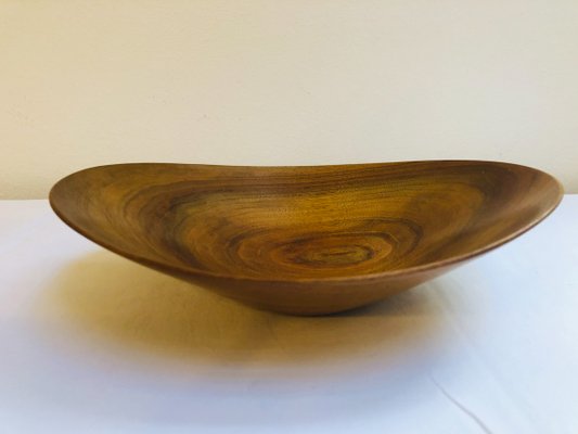 Danish Handmade Teak Bowls, 1960s, Set of 3-RZY-605879