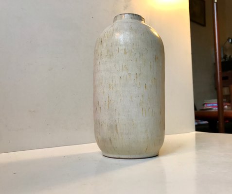 Danish Haresfur Stoneware Vase by Ellen Madsen for Lee Keramik, 1970s-LCR-666521