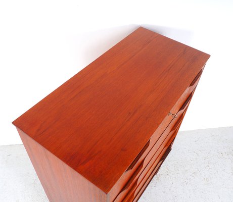 Danish High Chest of Drawers in Teak, 1960s-SN-1777959