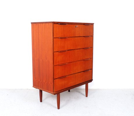 Danish High Chest of Drawers in Teak, 1960s-SN-1777959