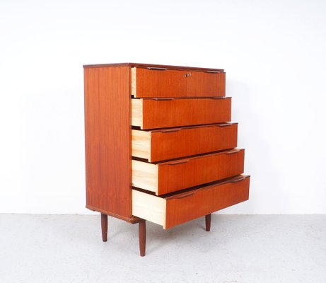 Danish High Chest of Drawers in Teak, 1960s-SN-1777959