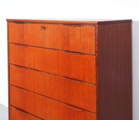 Danish High Chest of Drawers in Teak, 1960s-SN-1777959