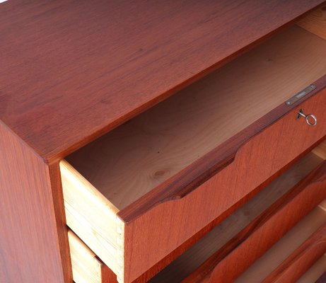 Danish High Chest of Drawers in Teak, 1960s-SN-1777959