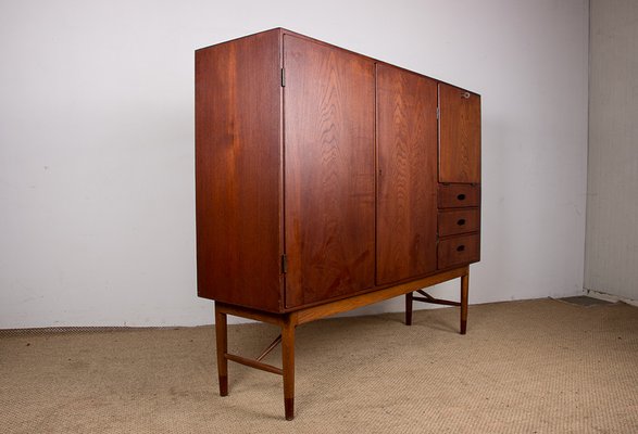 Danish Highboard in Teak by Kurt Ostervig for Randers Mobelfabrik, 1960s-EMB-2027067