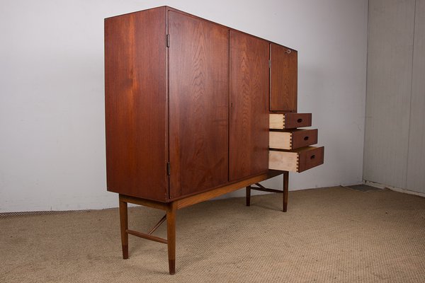 Danish Highboard in Teak by Kurt Ostervig for Randers Mobelfabrik, 1960s-EMB-2027067