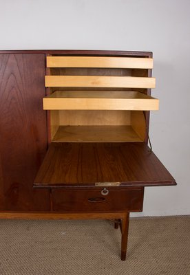 Danish Highboard in Teak by Kurt Ostervig for Randers Mobelfabrik, 1960s-EMB-2027067