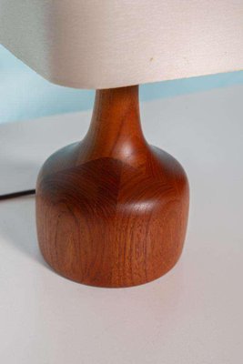 Danish Japandi Design Table Lamp in Teak, 1960s-HGA-2022433