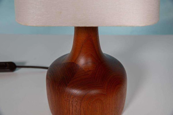 Danish Japandi Design Table Lamp in Teak, 1960s-HGA-2022433