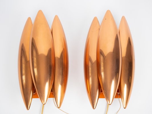 Danish Kastor Sconces by Jo Hammerborg for Fog & Morup, 1960s, Set of 2-QST-2031555