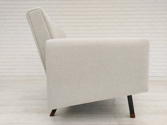 Danish Kvadrat Wool & Leather Armchair, 1970s-TMW-742152