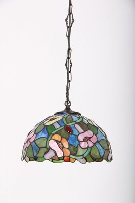 Danish Lead Glass Pendant Lamp, 1970s-DQ-875870