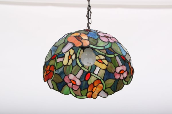 Danish Lead Glass Pendant Lamp, 1970s-DQ-875870