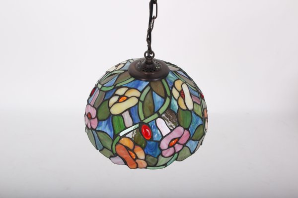 Danish Lead Glass Pendant Lamp, 1970s-DQ-875870