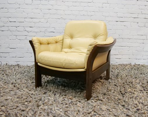 Danish Leather Armchair by Georg Thams, 1970s-QFD-1056566