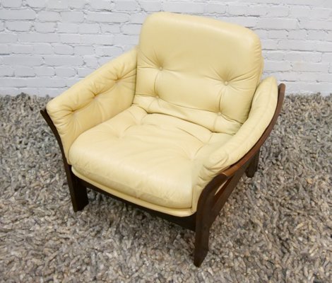 Danish Leather Armchair by Georg Thams, 1970s-QFD-1056566