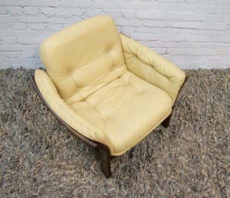 Danish Leather Armchair by Georg Thams, 1970s-QFD-1056566