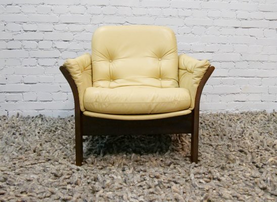 Danish Leather Armchair by Georg Thams, 1970s-QFD-1056566