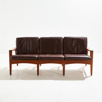 Danish Leather Sofa Set by Arne Wahl Iversen for Komfort, Set of 3-CI-1292414