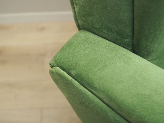 Danish Light Green Solid Wood Armchair, 1970s-VND-1285435