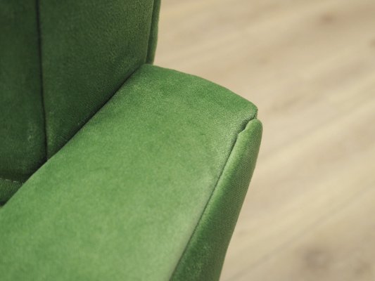 Danish Light Green Solid Wood Armchair, 1970s-VND-1285435