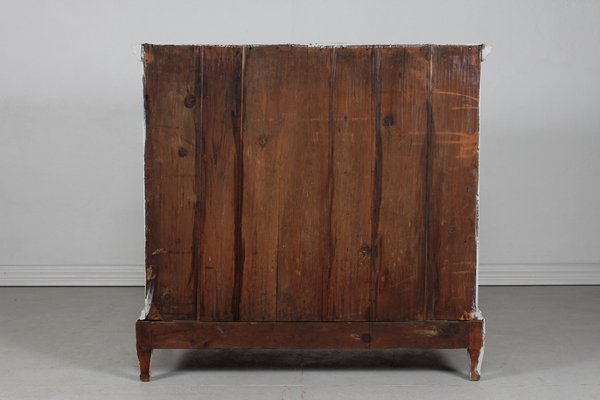 Danish Louis XVI Style Chest of Drawers with Gray Paint and Patina, 19th Century-QQ-1718253