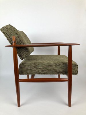 Danish Lounge Chair in Rubelli Fabric, 1960s-BAF-763466