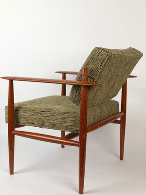 Danish Lounge Chair in Rubelli Fabric, 1960s-BAF-763466