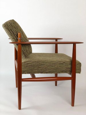 Danish Lounge Chair in Rubelli Fabric, 1960s-BAF-763466