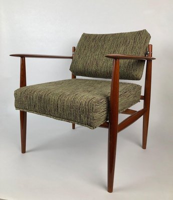 Danish Lounge Chair in Rubelli Fabric, 1960s-BAF-763466